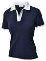 Ashworth Womens Golf Short Sleeve Shirt Top - Navy - WMS40067 - 12
