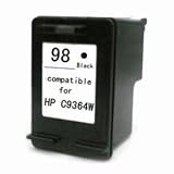 HP C9364WN (HP 98) Remanufactured Inkjet Cartridge Black for HP DeskJet D4160/OfficeJet 6310/PhotoSmart 2575 Printers