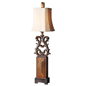 Lightly Distressed Buffet Lamp