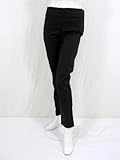 IMAGE OF Hache womens black skinny flat front pants 42