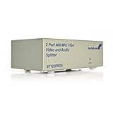 StarTech.com ST122PROA 2 Port High Resolution VGA Video Splitter with Audio - 400 MHz