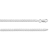 Sterling Silver Curb Chain 3mm & 24 Inches