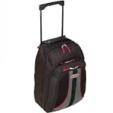Cabin Approved 45 Litre Wheeled Trolley Backpack (Black/Red)
