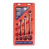 Ratcheting Box Wrench Set,SAE,4 PC Westward 1LCF1