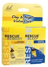 Bach Flower Remedies Day & Night Value Pack Rescue® Remedy & Rescue® Sleep — 7 mL