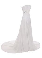 Strapless Beaded Belted Applique Chiffon/Satin Evening Dress/Prom Dress/Party Dress/Wedding Dress 