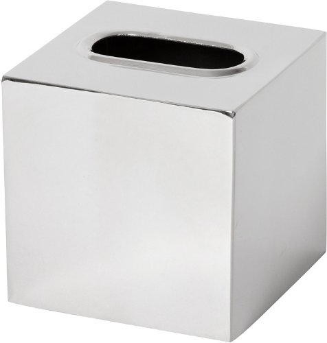 Polished Stainless-steel Tissue Box Cover