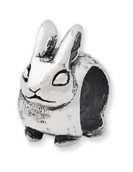 Bunny Charm in Silver For 3mm Charm Bracelets
