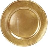 Charger Plates -- Set of 8, 13 Gold Leaf Chargers