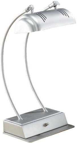 Lite Source LSF-3356SS Megalite Desk Lamp, Satin Steel