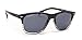 Coyote Eyewear Dakota Polarized Street & Sport Sunglasses, Black Crystal Fade Frame/Gray Lens