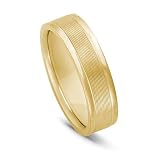 14K Gold Comfort Fit Men's Wedding Band, 6mm