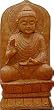 Handmade Statues Lord Buddha Wood Carving 10 x 5 inches (jwcs064)