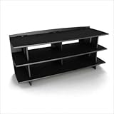 Select Series Large Entertainment Center in Reversible Titanium and Black