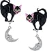 Lunch at The Ritz 2GO USA Black Kitty Earrings Clips