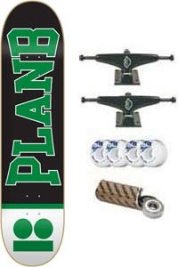 Plan B Skateboard: Boxer - 7.62 Green w/Mini Logo Wheels and Bearings reviews