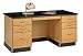 Diversified Woodcrafts 1131K Solid Oak Wood Teachers Work Desk, Plastic Laminate Top, 60