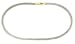 14K Yellow Gold and Stainless Steel Basket Weave Chain, 18