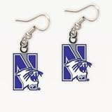 Northwestern Wildcats Official Logo Earrings