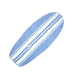 4' Stripe Surfboard Rug / Light Blue