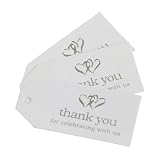 Twin Hearts Thank You Gift Tags