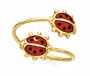 14K Ladybug Toe Ring - QG-K2043
