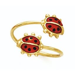 14K Ladybug Toe Ring - GH23996