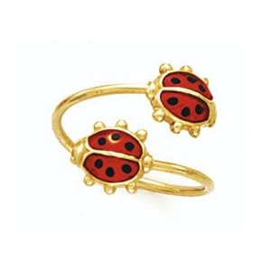 14K Ladybug Toe Ring - GH23996 by 