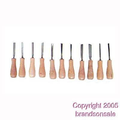 11 PC Br Tools Mini Woodcarving Tool Set