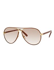 Gucci GG2887 S Sunglasses - 0UYZ Cuir Leather (S6 Brown Gradient Lens) - 61mm by Gucci