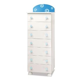 Azur Birikino Line Bau-Bau Tall Chest of Drawers by AZUR