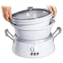Hamilton Beach 33133H 3 in 1 Slow Cooker, White Bowls