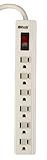 IMAGE OF Woods 41402 6-Outlet Power Strip with 4-Foot Cord, White