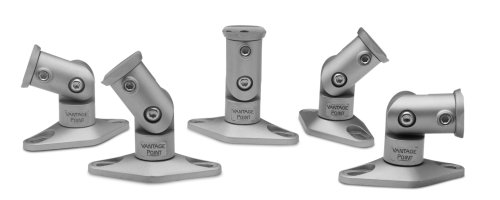 Vantage Point SATS05S Satellite Speaker Mounts for Home Theater Systems - Silver (5-Pack)