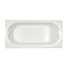 American Standard 2390.202.020 Princeton Recess 5-Feet by 30-Inch Left-Hand Drain Bath Tub, White