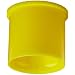Kapsto 205 K 20 x 20 Ethylene Vinyl Acetate Protective Cap, Yellow, 20 mm Tube OD (Pack of 100)