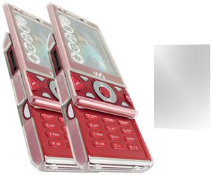 GreyMobiles Clear Crystal Skin Case For Sony Ericsson W995 (TWIN PACK) WITH SCREEN PROTECTOR