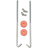 Road Power 966-12 J Hook Battery Hold down bolts, 2-Pack, Chrome, 12-Inch