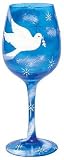 Lolita - Wine Glass - Christmas Peace on Earth by Santa Barbara - GLS11-5565E