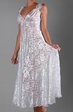Mary Green Burnout Satin 40's Gown (B18)