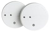 Kidde 0916-2 Battery-Operated Ionization Sensor Smoke Alarm with Hush Feature, 2-Pack