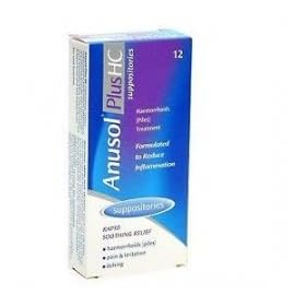 Anusol Plus HC Suppositories x 12