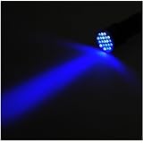 Buy 395 nM UV Ultra Violet 21 LED Blacklight Flashlight, 7305UV395 by LEDwholesalers LED Ultraviolet Flashlights