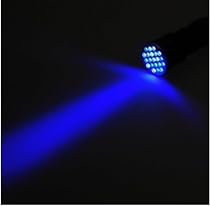 395 nM UV Ultra Violet 21 LED Blacklight Flashlight, 7305UV395