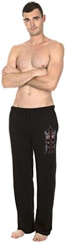 Doctor Who Union Jack Tardis Men's Black Lounge Pants (Adult Small)