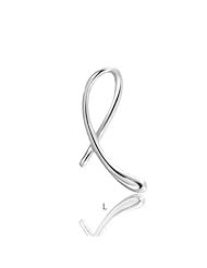 Bling Jewelry Sterling Silver Letter L Script Initial Pendant 18 inches