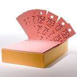 Orange Triplicate Coat Check Ticket