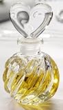 AMOR CRYSTAL PERFUME BOTTLE - AMOR COLLECTION 4.5 INCH CRAFTED CRYSTAL PERFUME BOTTLE WITH STOPPER - perfume bottle