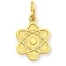 14k Atom Charm - JewelryWeb