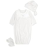 ベビー カバーオール ツーウェイオール 帽子 靴下 3点SET 赤ちゃん 新生児用 ロンパース ホワイト 50-70cm